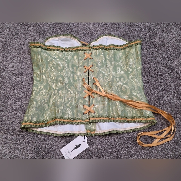 Overbust Corset Floral Design Size 4xl - Picture 4 of 9